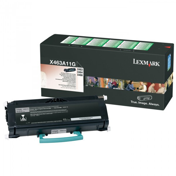 Lexmark X463A11G Toner cartridge, Black