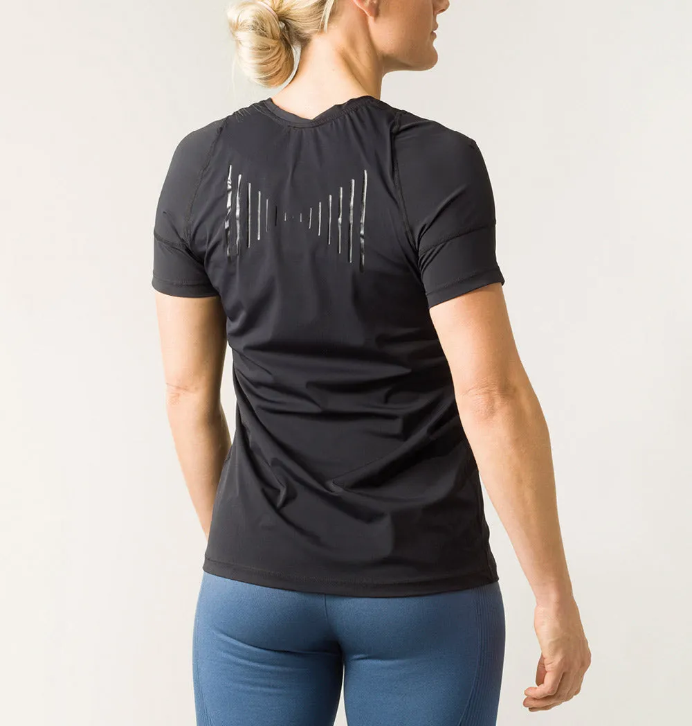 SWEDISH POSTURE T-Shirt Women Posture Reminder M Black