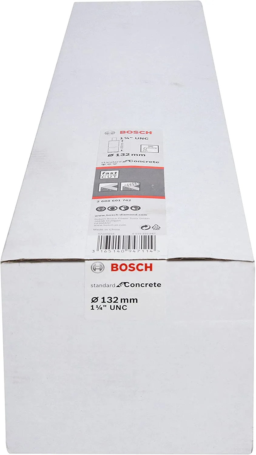 Bosch diamond wet drill bit 132x450mm, 1 1/4 " - 2608601742