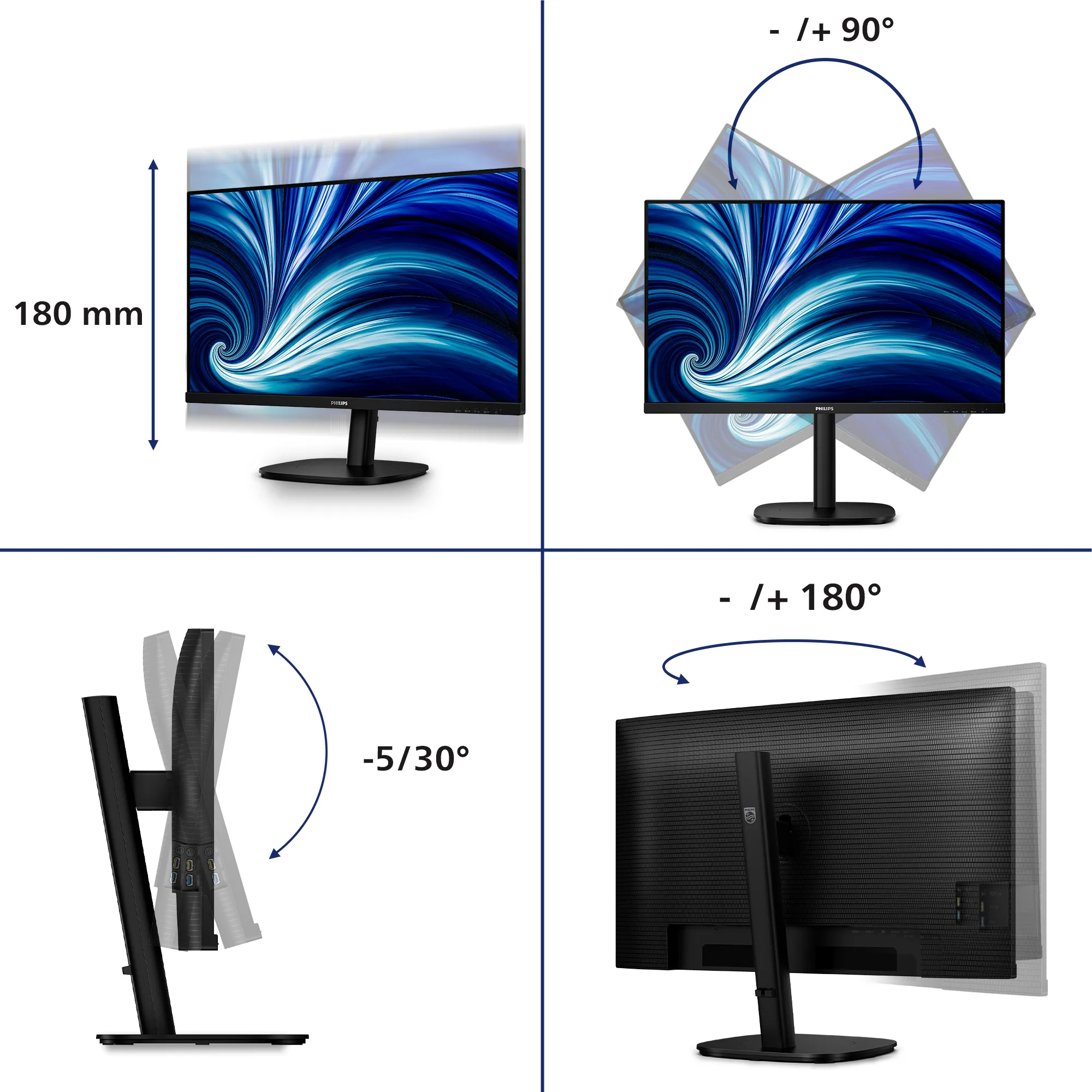 Philips 32B2N3500/00 32" QHD, IPS Monitor