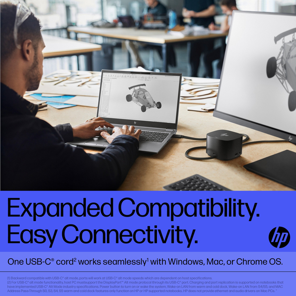 HP TB 280W G4 Dock w/Combo Cable