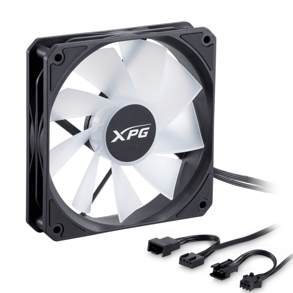 XPG VENTO R 120 PWM ARGB Fan, Rifle Bearing, 120mm, Black