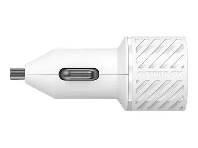 OtterBox - Auton virtasovitin - 12 watt - 2.4 A - 2 lähtöliittimet (USB) - pilviunelman valkoinen - (ei palautusoikeutta)