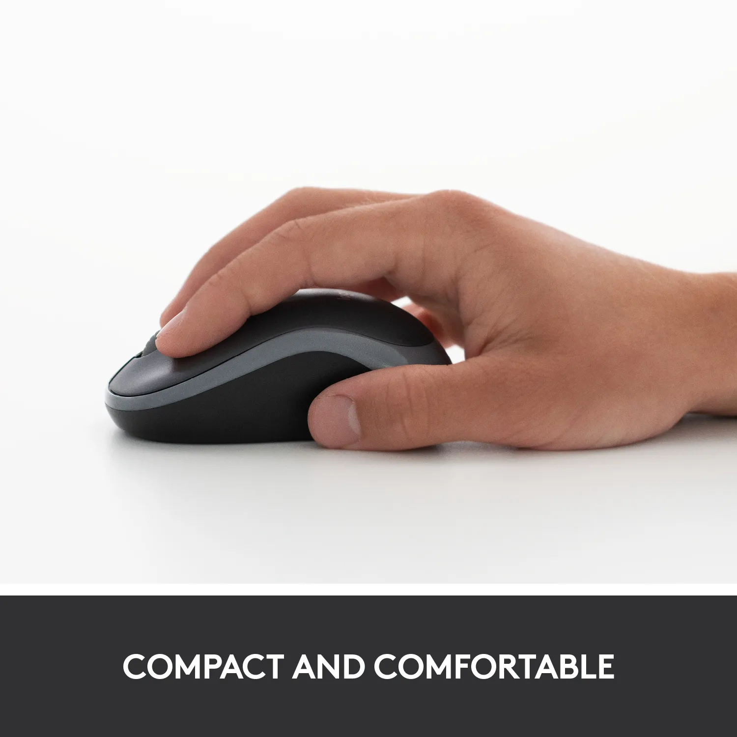 Logitech M185 -langaton hiiri, Musta/Sininen