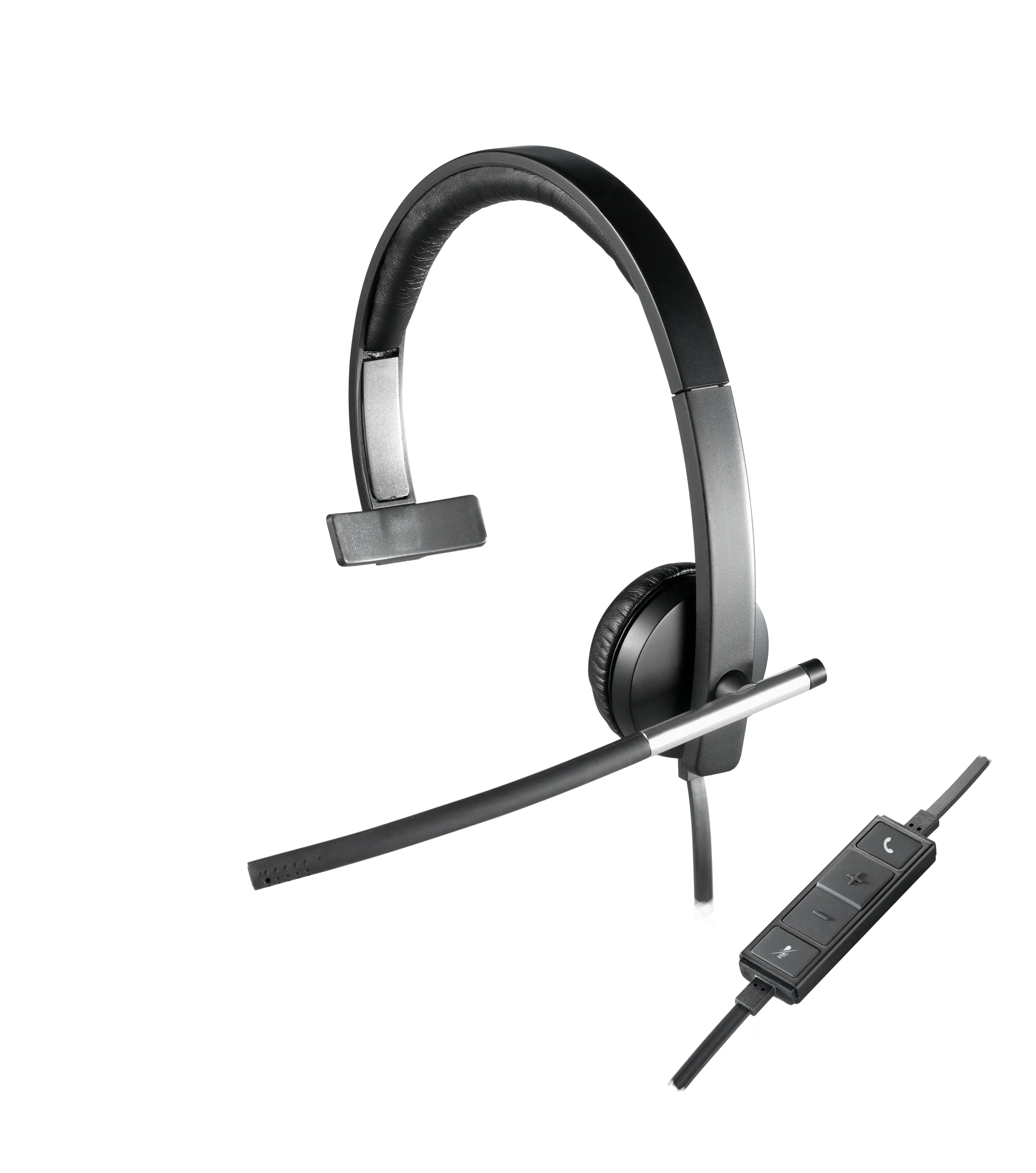 Logitech USB Mono H650e -headphone + microphone