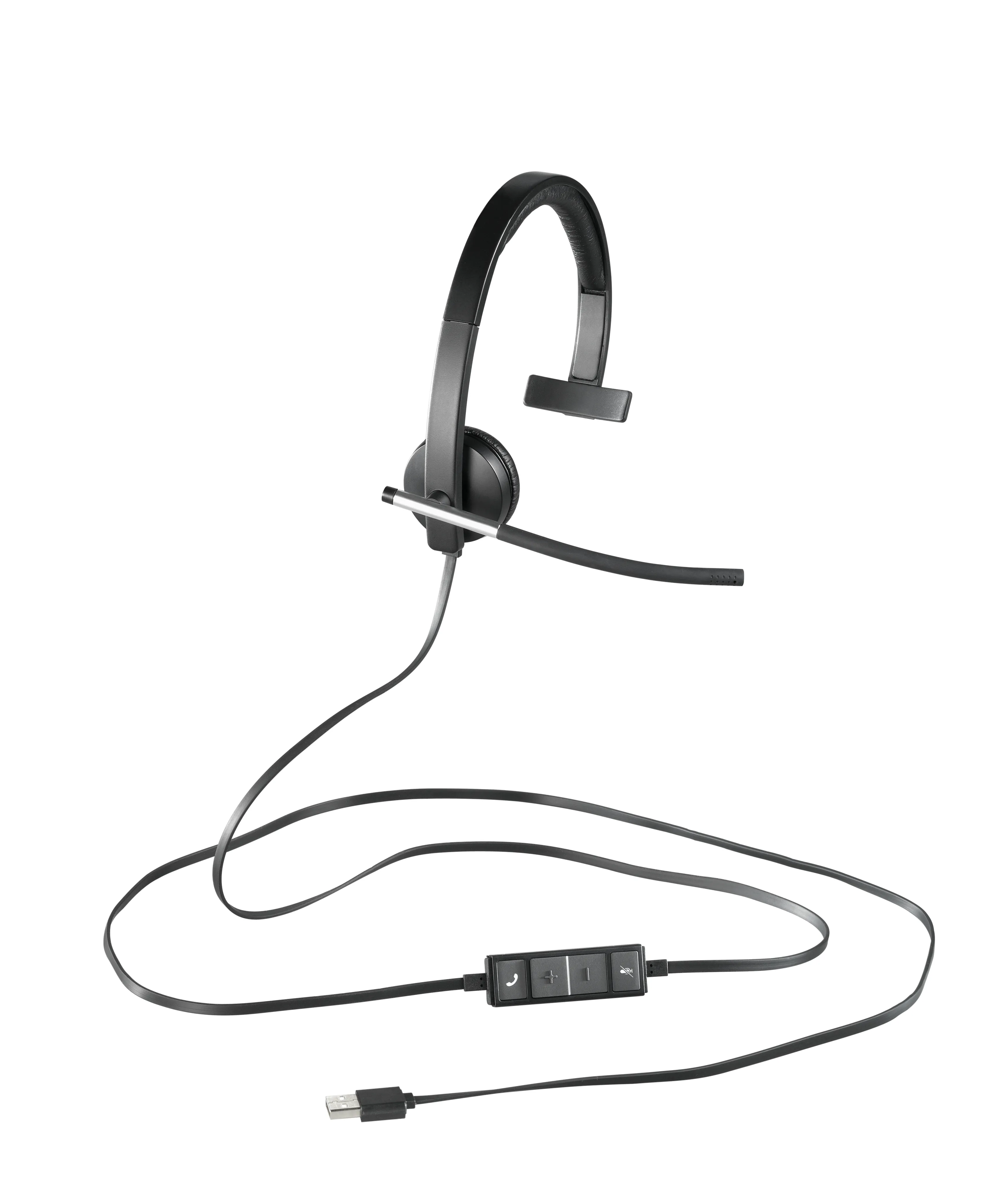 Logitech USB Mono H650e -headphone + microphone