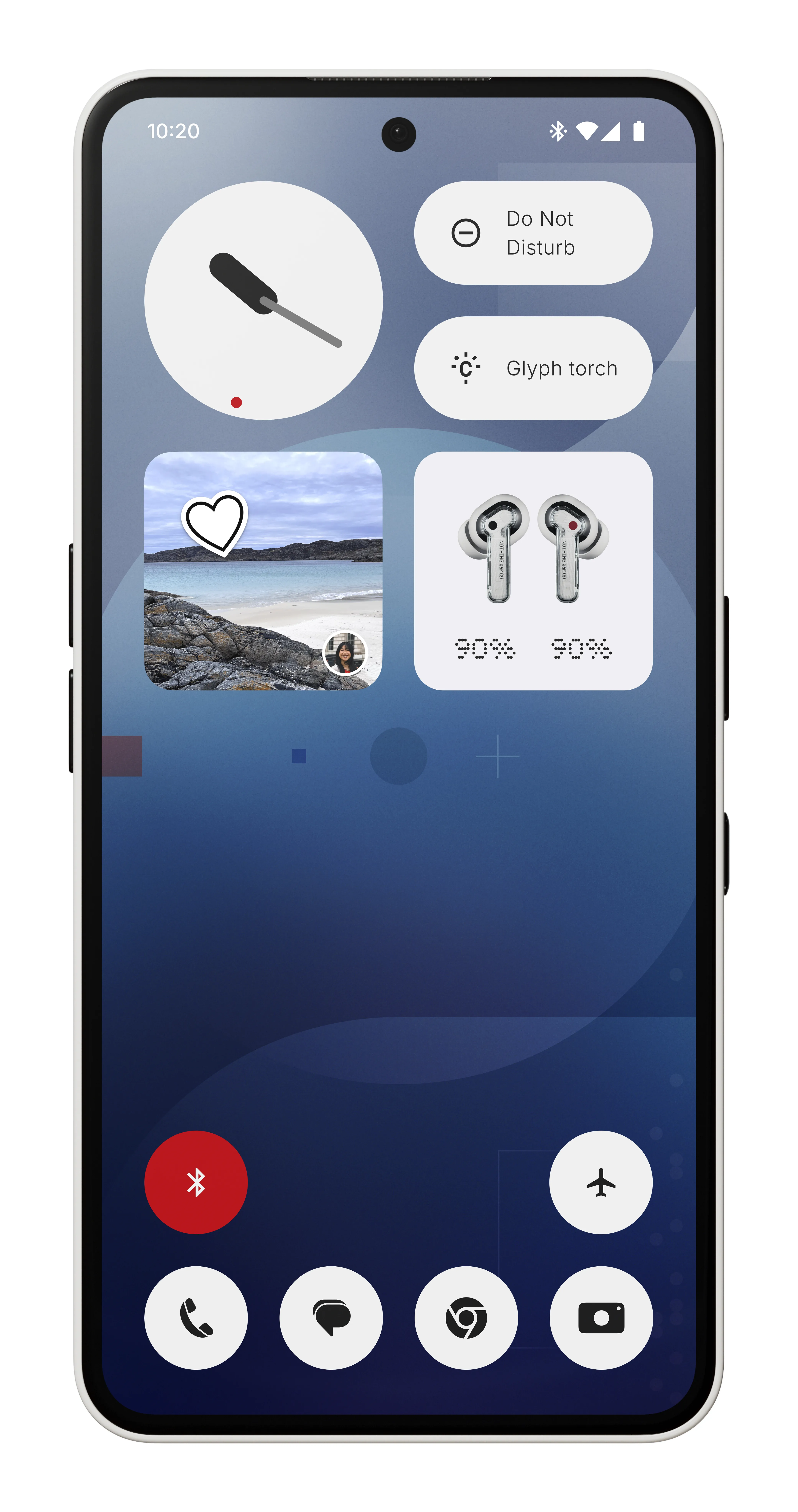 Nothing Phone (3a) 12/256 Gt -puhelin, valkoinen