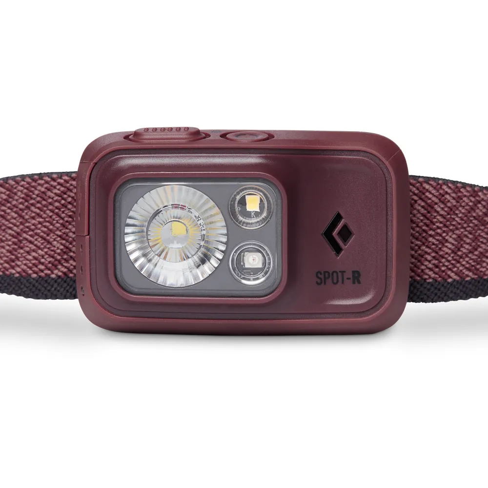 Black Diamond headlamp Spot 400-R, LED light (bordeaux)