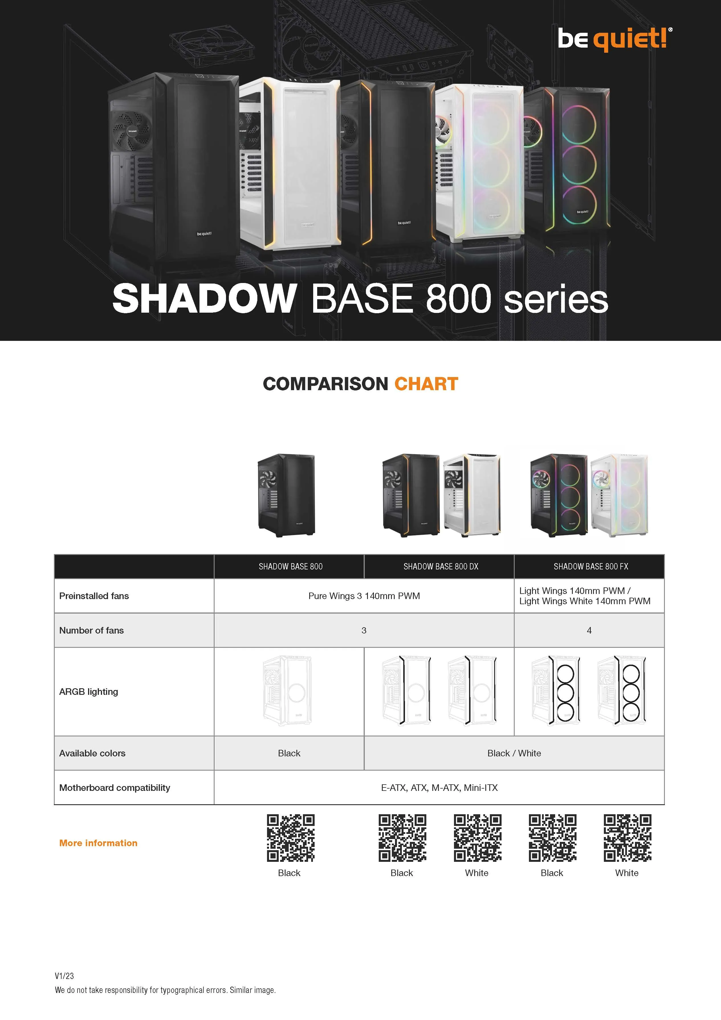 be quiet! Shadow Base 800 FX Black - miditower chassi, Svart