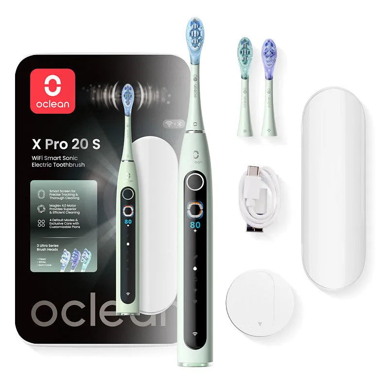 OCLEAN Electric Toothbrush X Pro 20 Set Green