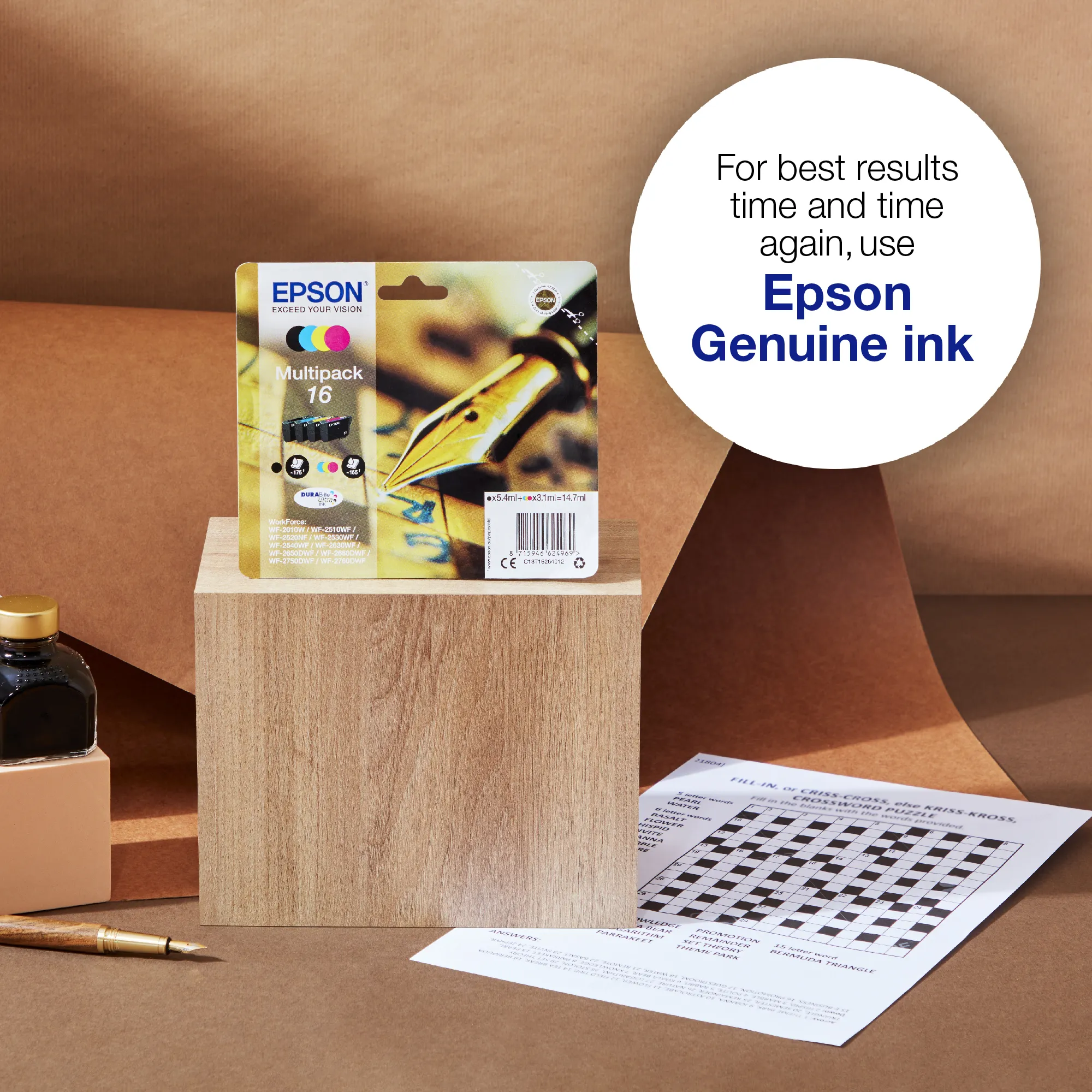 Epson 16 -mustekasetti, 5.4 ml, musta