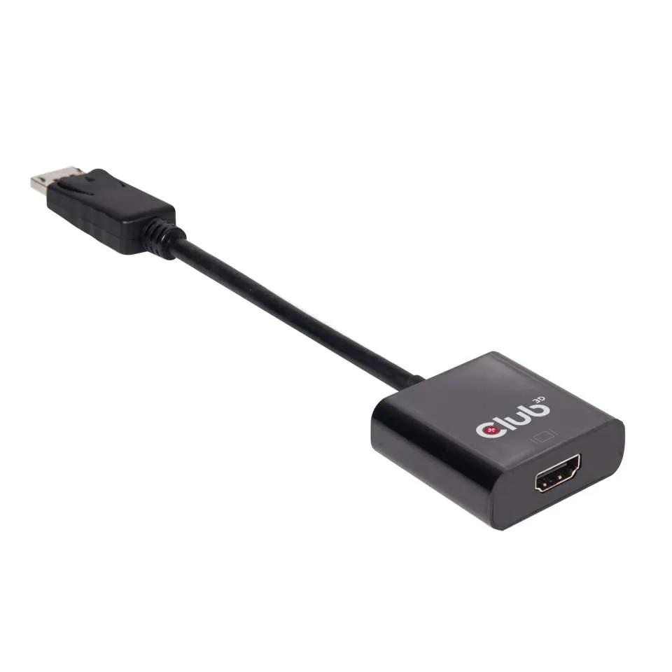 Club 3D CAC-2070 - Aktiv DisplayPort 1.2 till HDMI 2.0-adapter, Svart