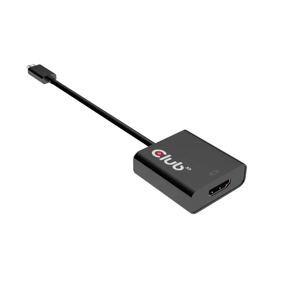 Club 3D 3.1 USB-C - 2.0 HDMI aktiv - adapter, Svart