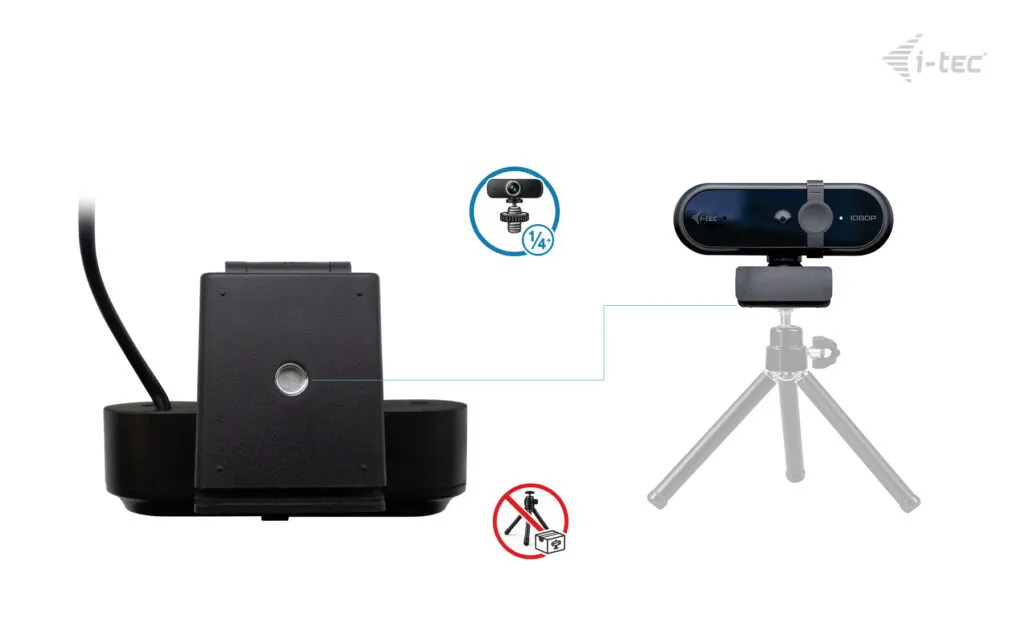 I-tec Solomon 100 Full HD 1080p -webkamera, musta