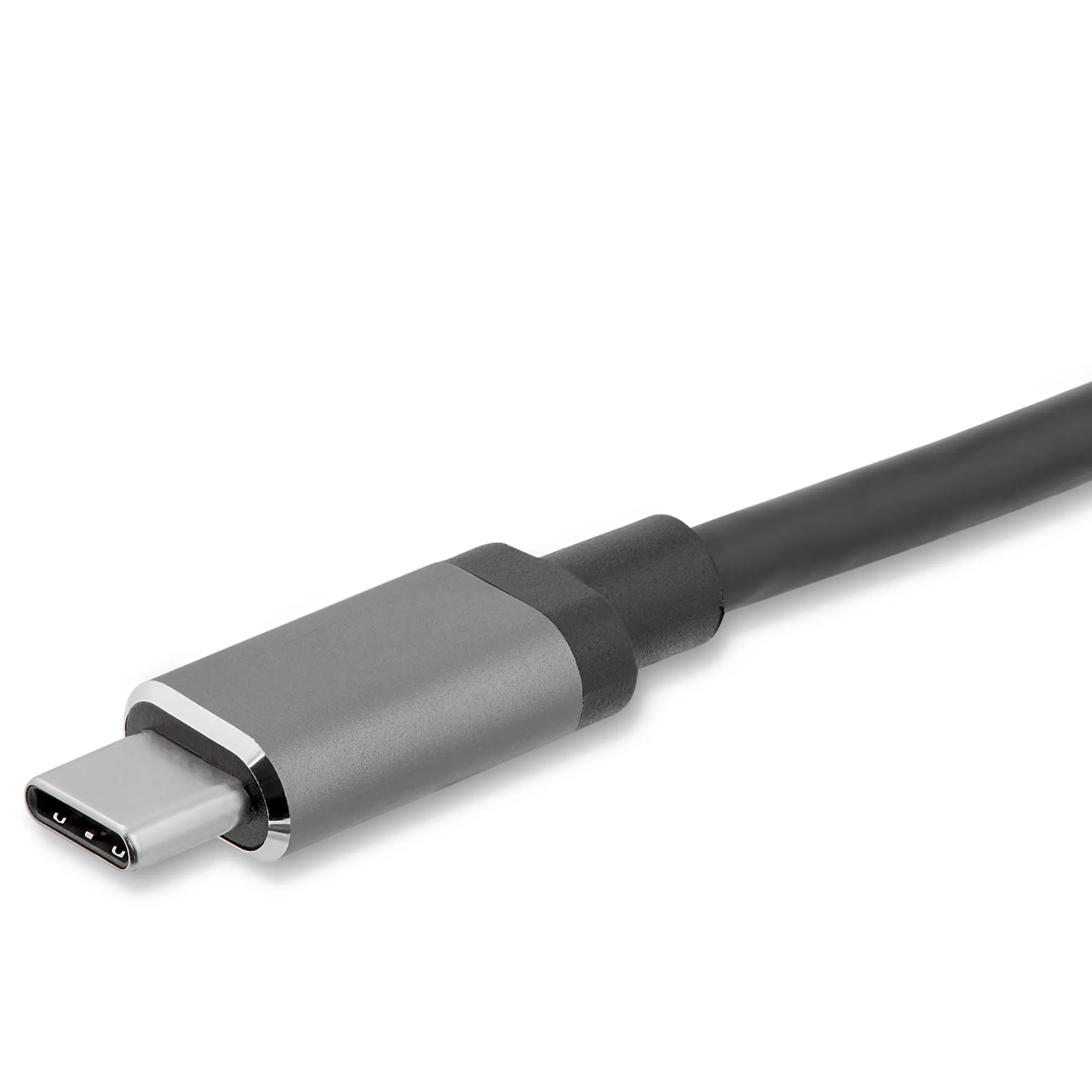 STARTECH.COM USB C to VGA and HDMI Adapter - Aluminum - USB-C Multiport Adapter - 6 in / 15.24 cm Built-In Cable