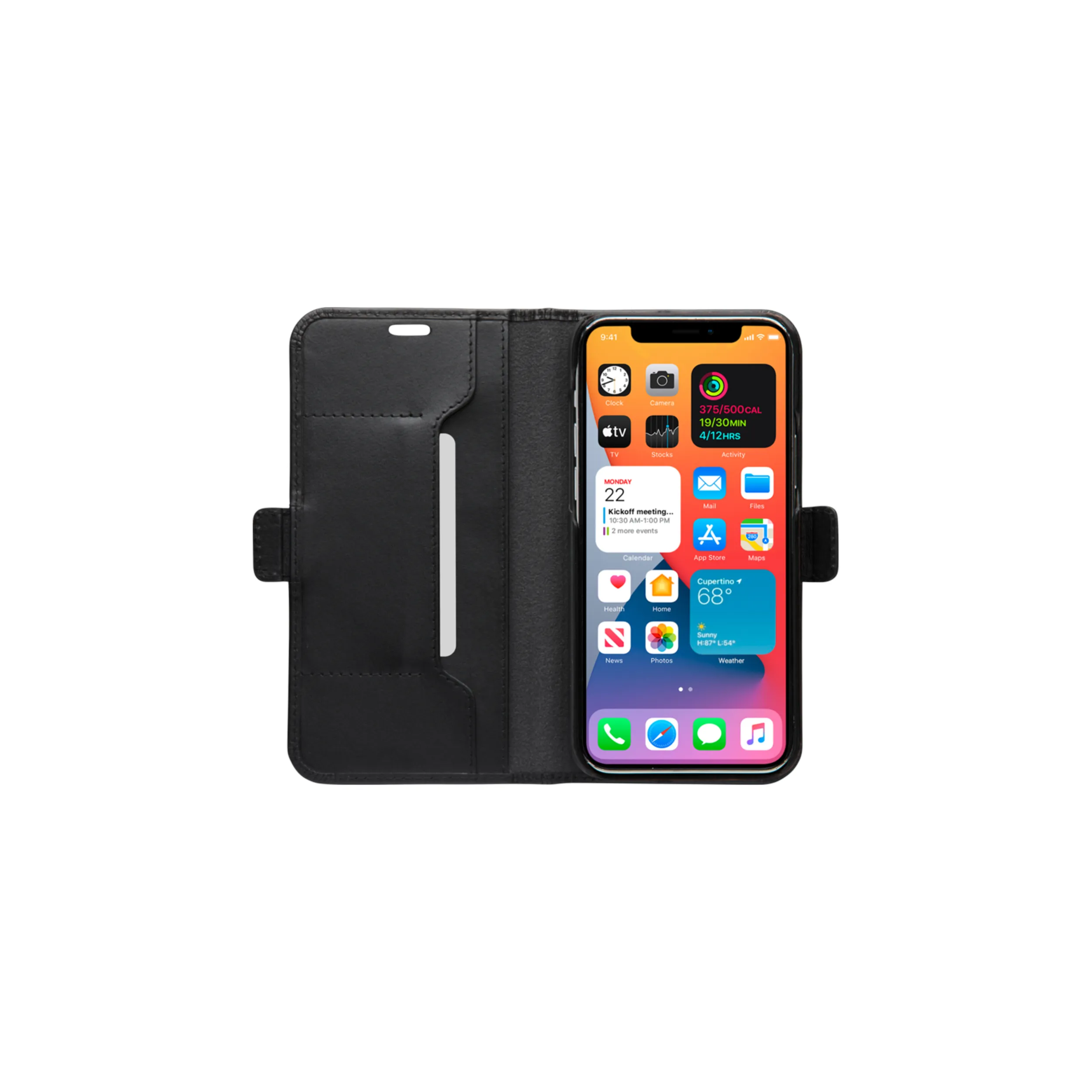 Dbramante1928 Copenhagen Slim, iPhone 12 / 12 Pro - Wallet Case, Black