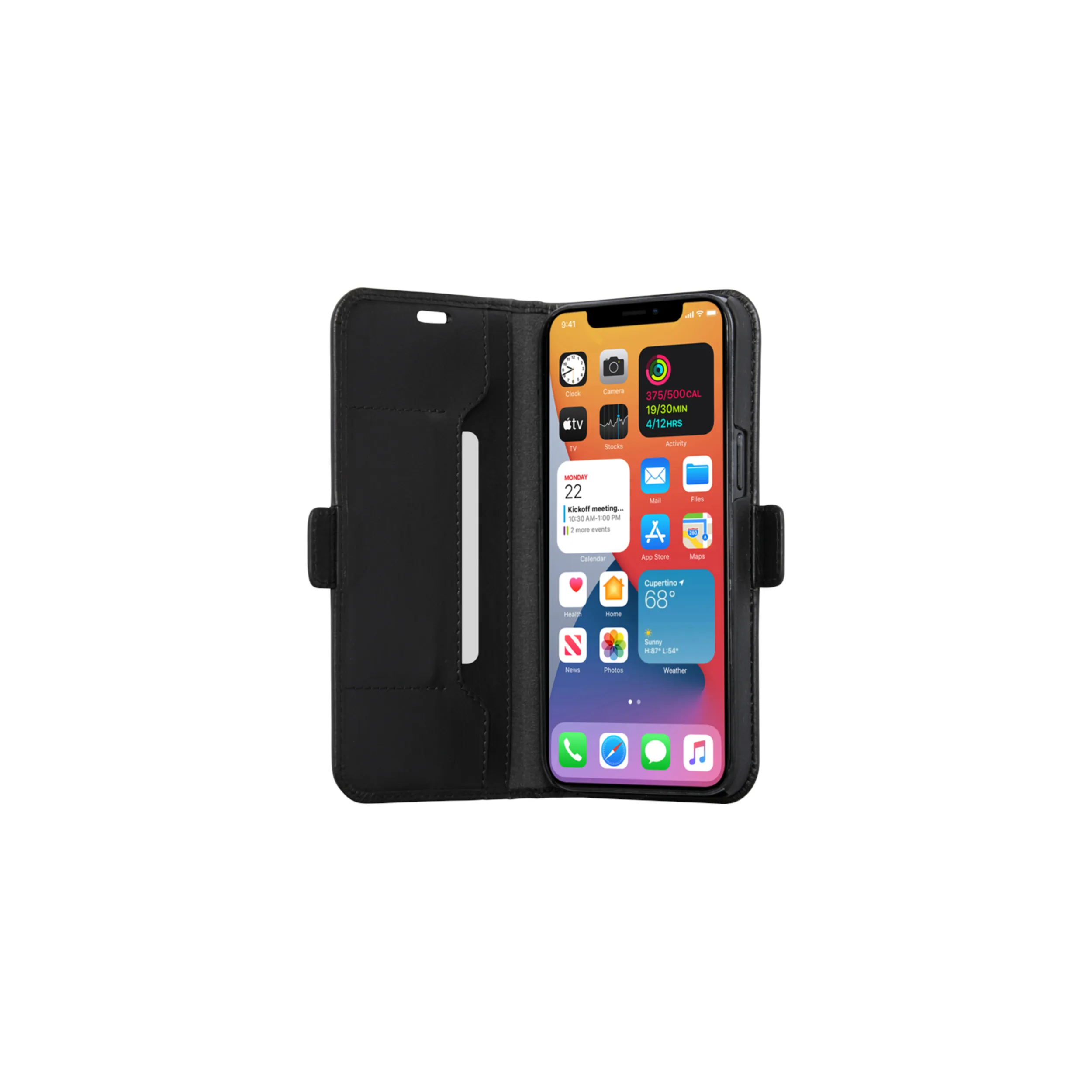 Dbramante1928 Copenhagen Slim, iPhone 12 / 12 Pro - Wallet Case, Black