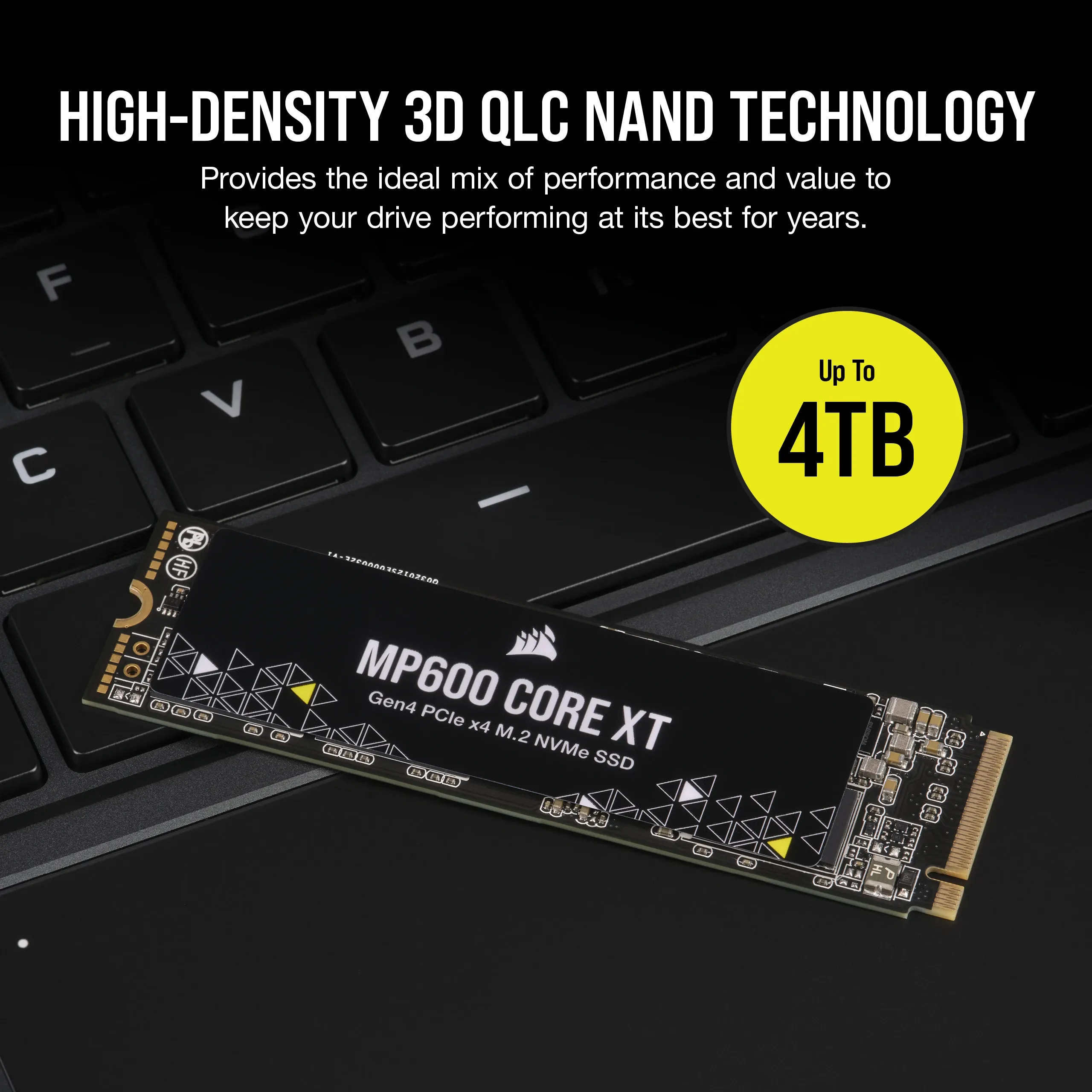 Corsair MP600 CORE XT 2 TB SSD - PCIe 4.0 x4, NVMe 1.4, M.2 2280