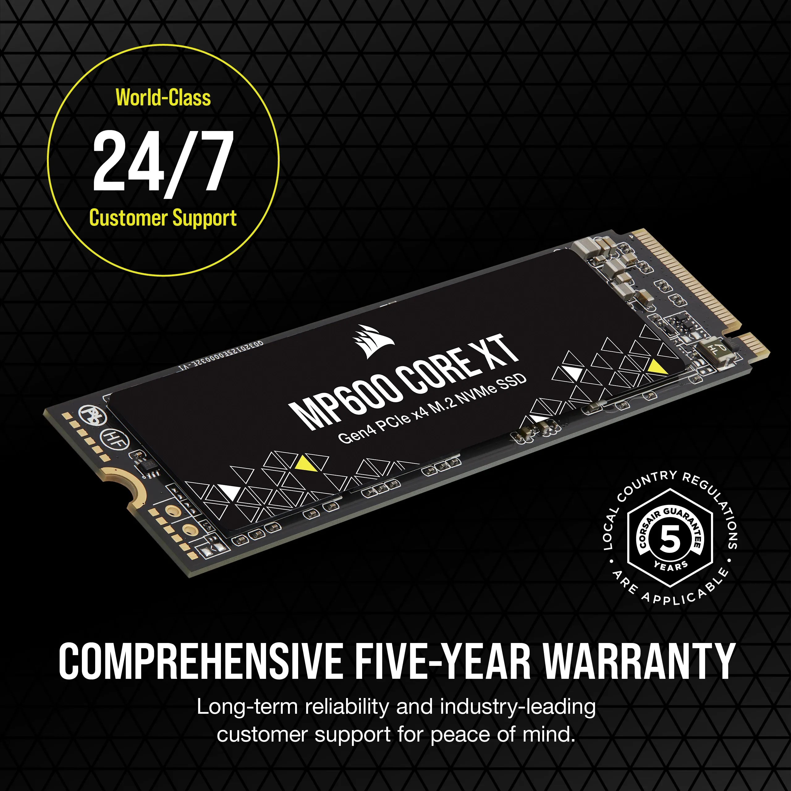 Corsair MP600 CORE XT 2 TB SSD - PCIe 4.0 x4, NVMe 1.4, M.2 2280