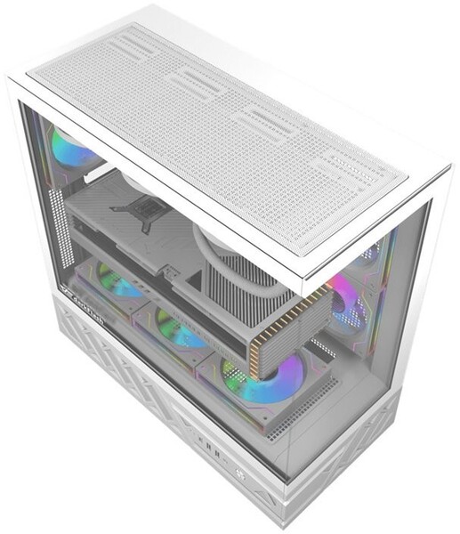 DARKFLASH DS950 WHT NoF Midi-Tower Case with window, White