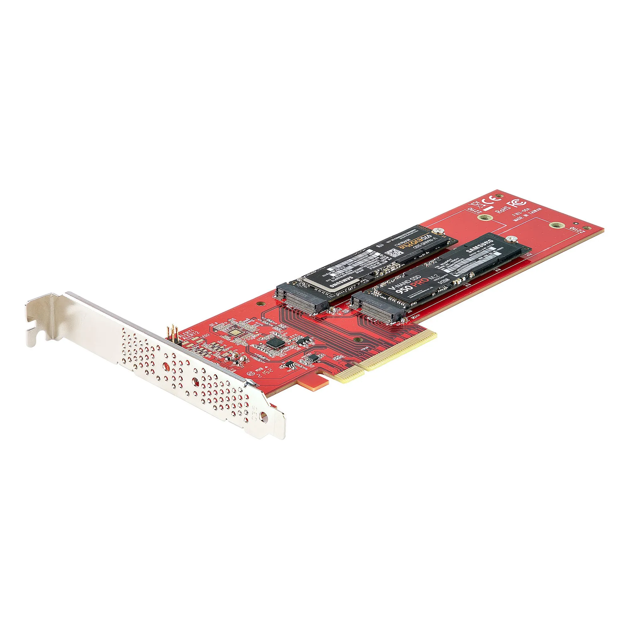 Dual M.2 PCIe SSD Adapter NVMe/AHCI
