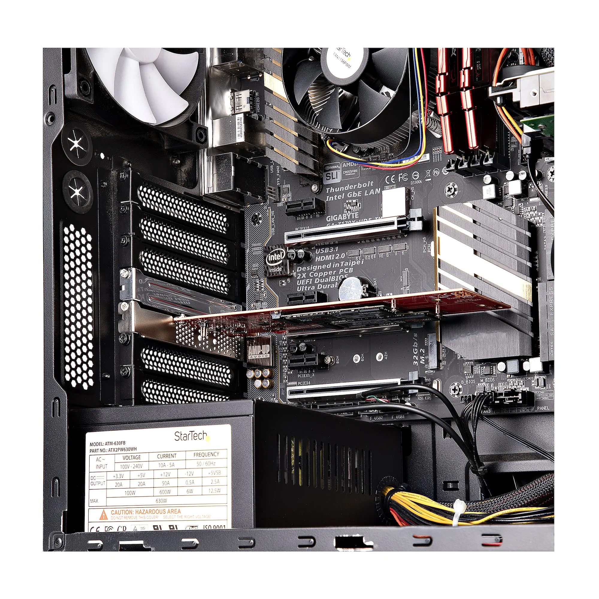 Dual M.2 PCIe SSD Adapter NVMe/AHCI