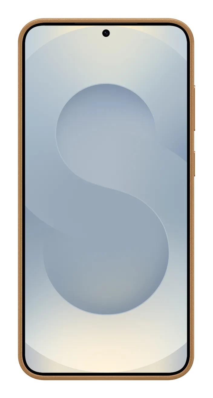 Samsung Galaxy S25+ Kindsuit Faux Leather Case, Camel