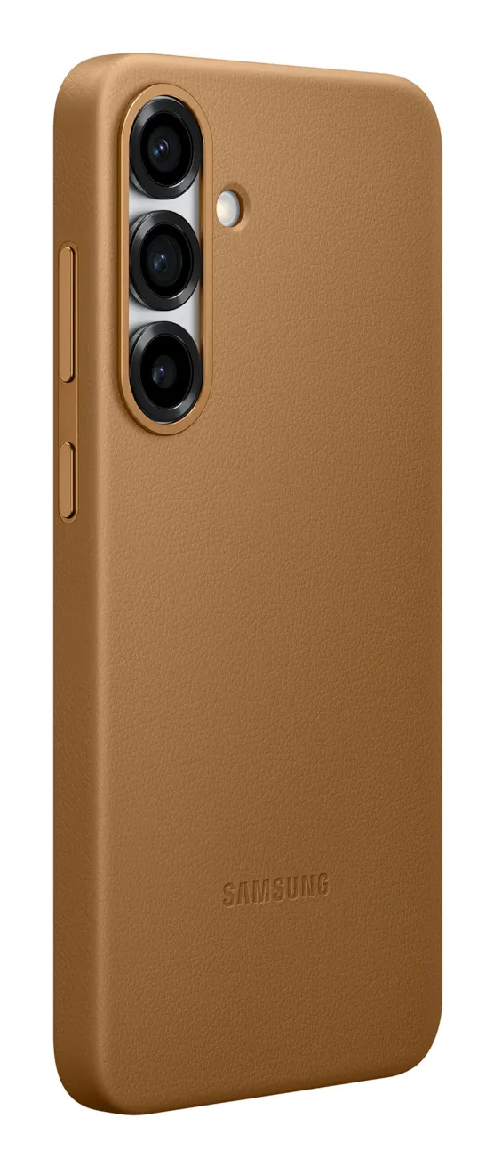 Samsung Galaxy S25+ Kindsuit Faux Leather Case, Camel
