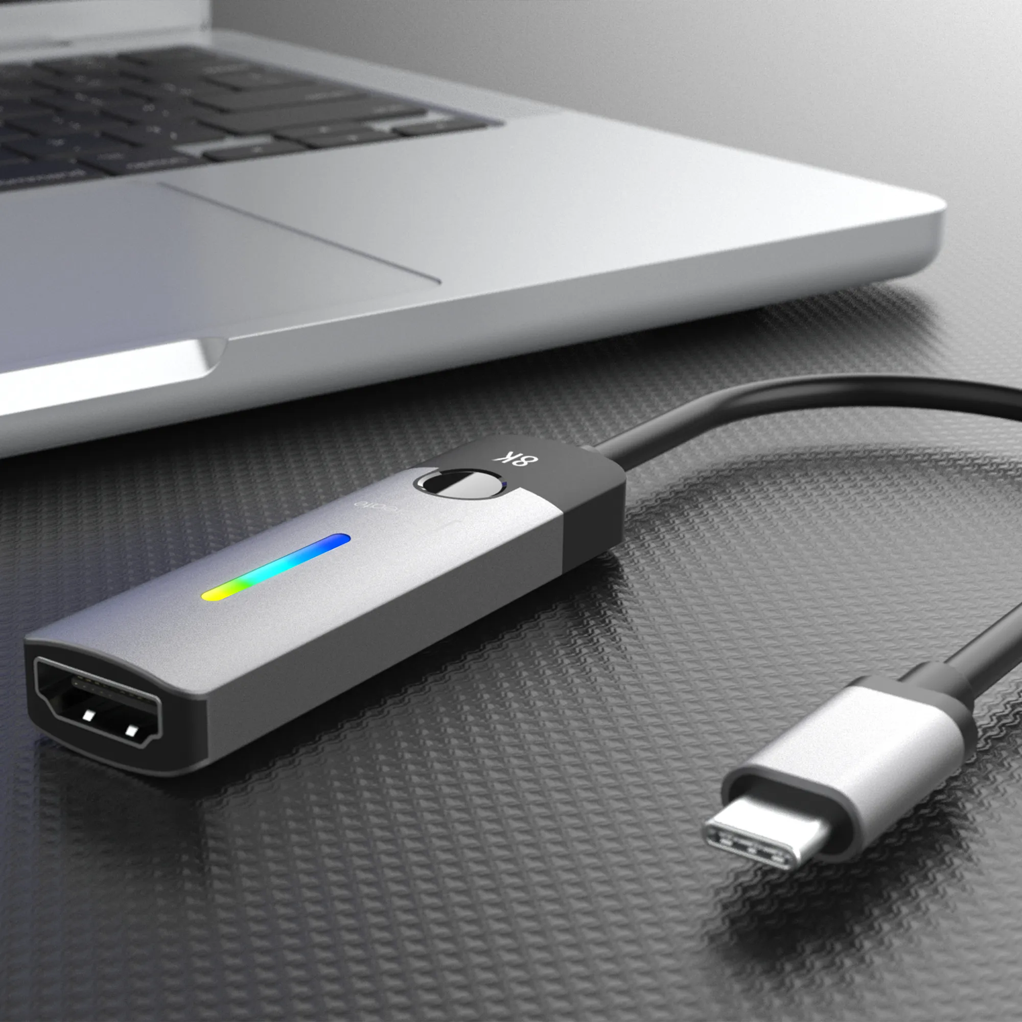 J5 Create  USB-C – HDMI -adapteri, musta, Harmaa