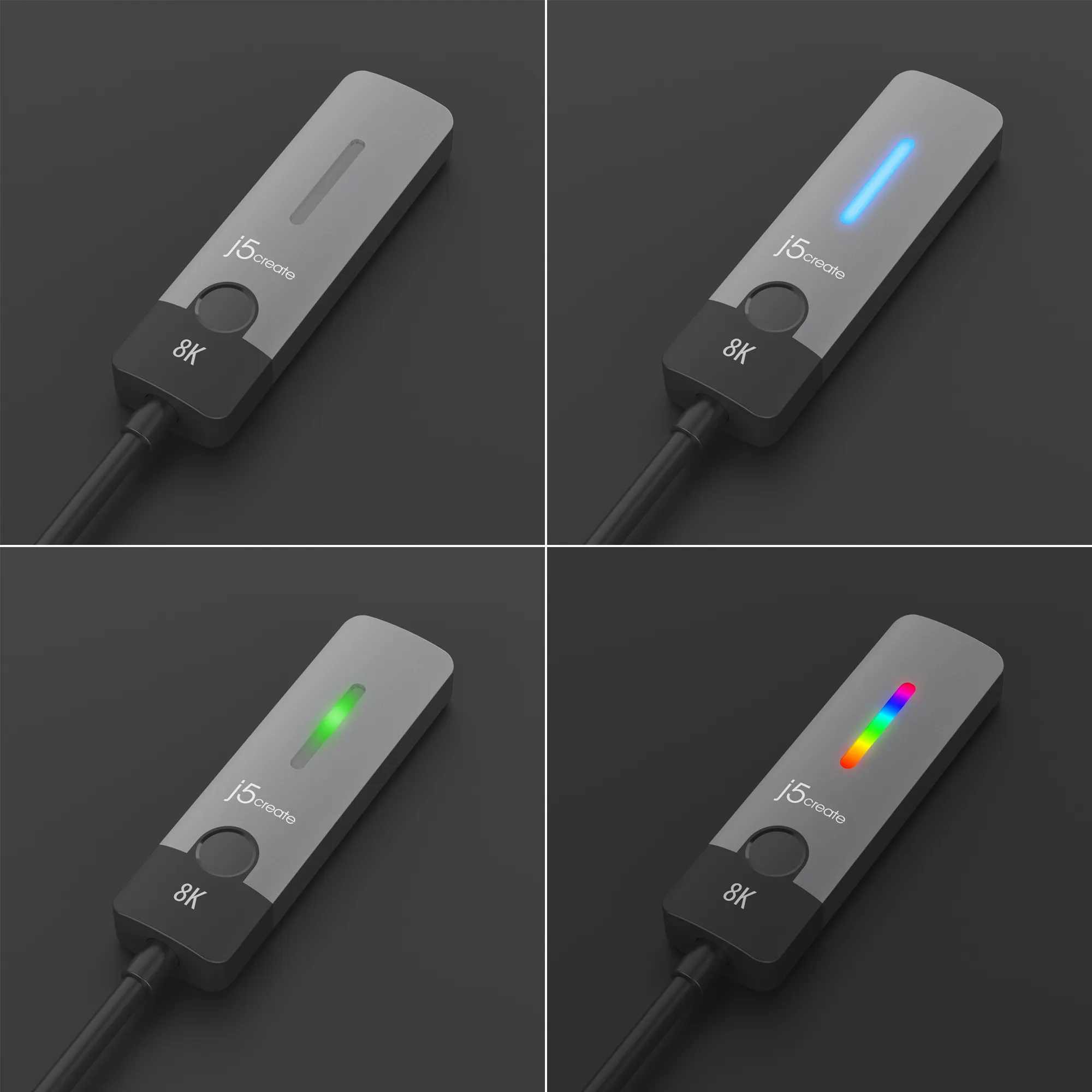 J5 Create  USB-C &ndash; HDMI -adapteri, musta, Harmaa