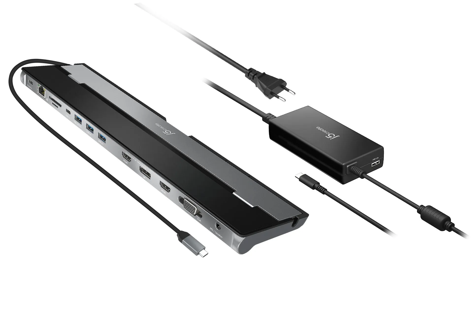 J5 Create USB-C TRIPLE DISPLAY DOCKING - STATION WITH 100W PD ADAPTER - E