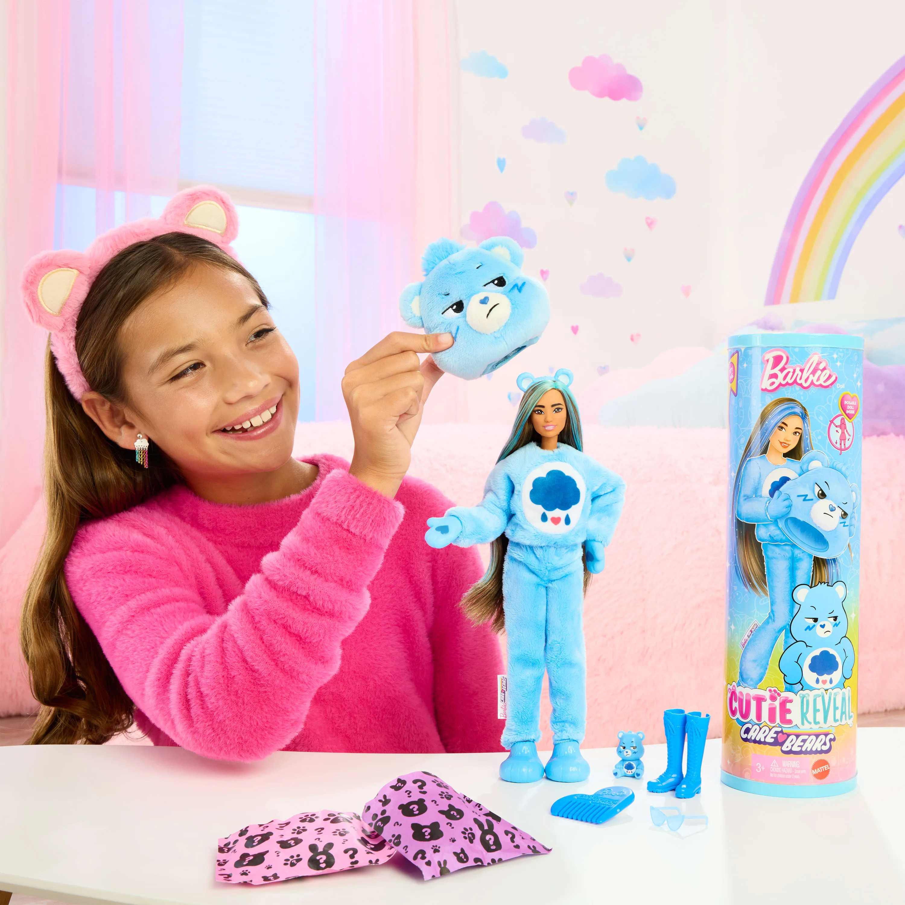 Mattel Barbie Cutie Reveal Care Bears Series - Growling Bear