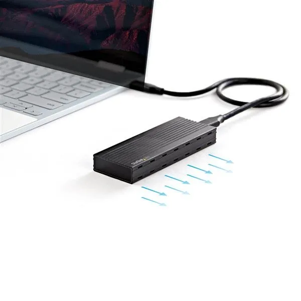 STARTECH.COM M.2 NVMe SSD Enclosure for PCIe SSDs - USB 3.1 Gen 2 Type-C - External NVMe Enclosure - Thunderbolt 3 Compatible
