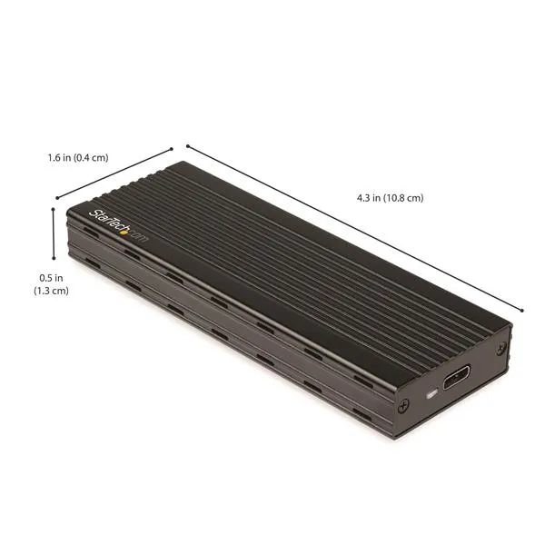 STARTECH.COM M.2 NVMe SSD Enclosure for PCIe SSDs - USB 3.1 Gen 2 Type-C - External NVMe Enclosure - Thunderbolt 3 Compatible