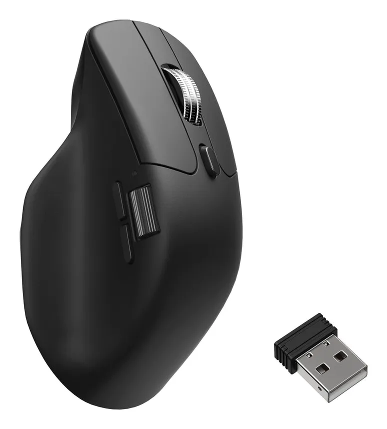 Keychron M6 Wireless Ergonomic Mouse, Black