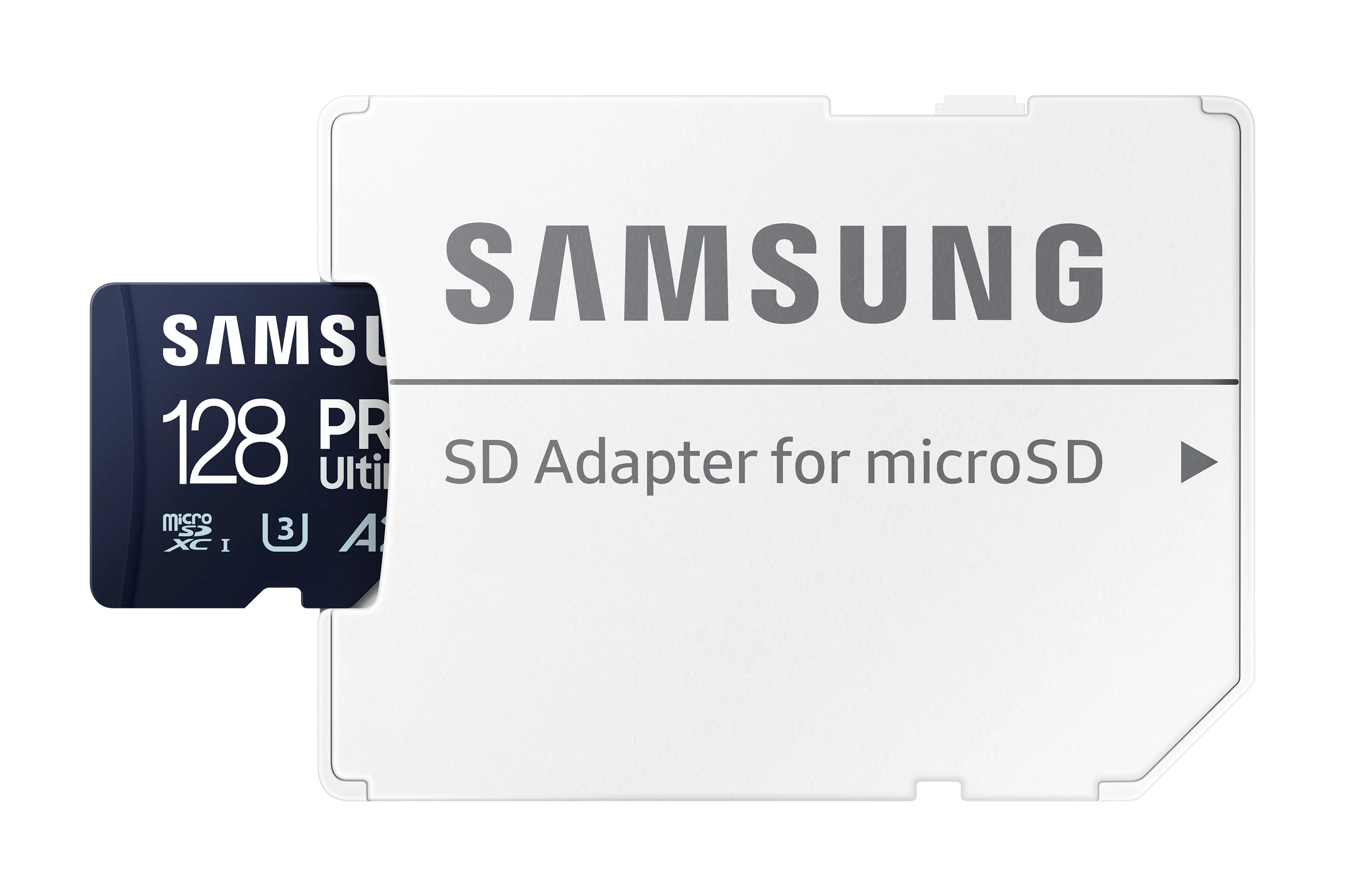 Samsung PRO Ultimate 128 GB MicroSDXC UHS-I U3 V30 A2 kort + SD-adapter, bl&aring;