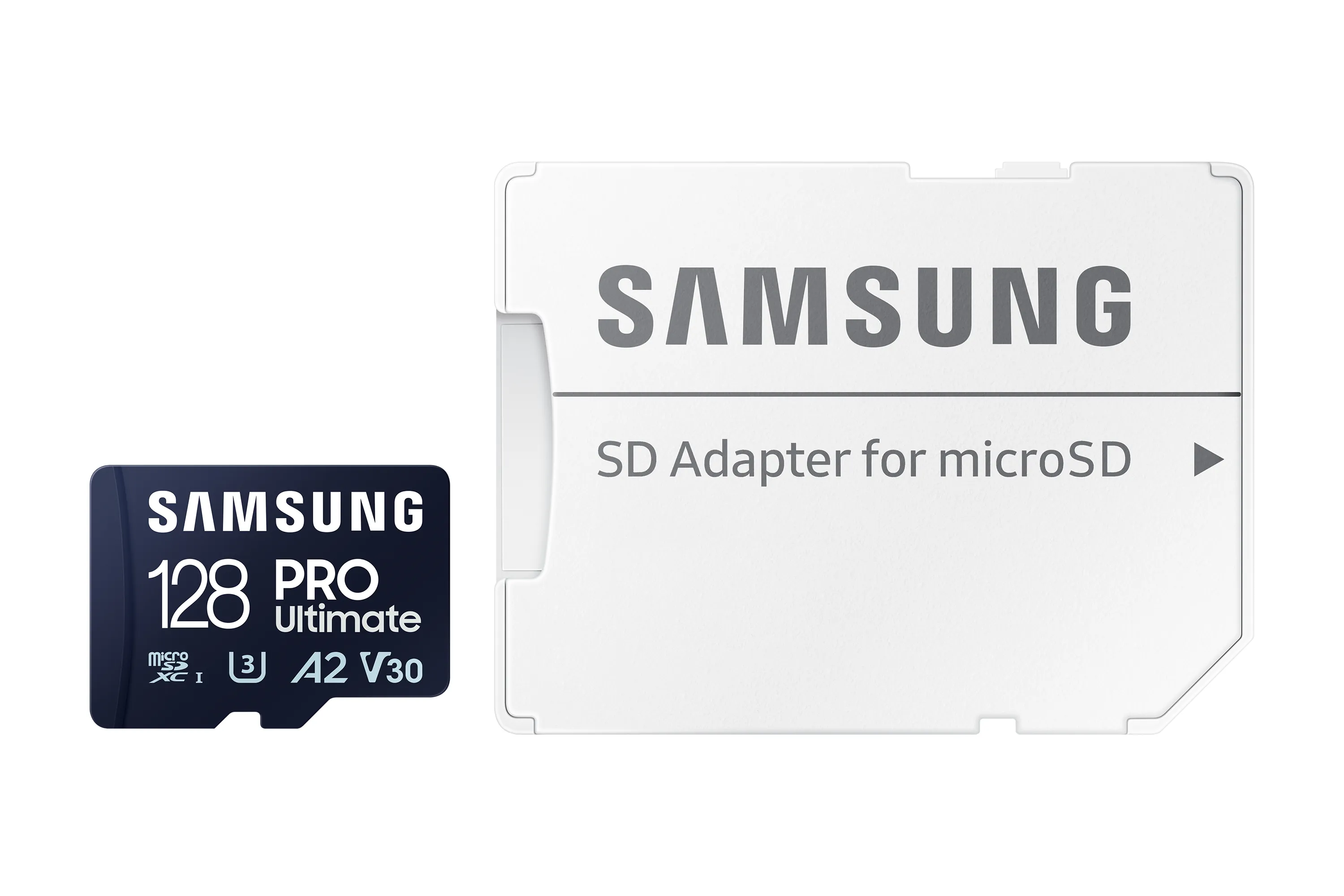 Samsung PRO Ultimate 128 GB MicroSDXC UHS-I U3 V30 A2 kort + SD-adapter, bl&aring;