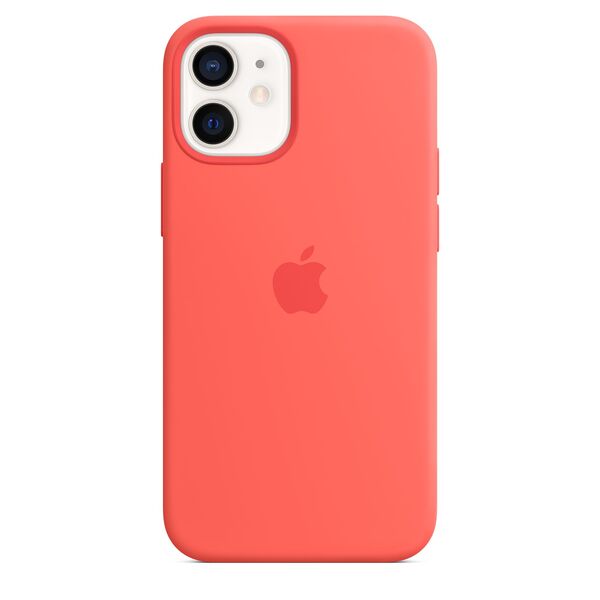 Apple iPhone 12 mini, MagSafe - silicone case, Pink Citrus