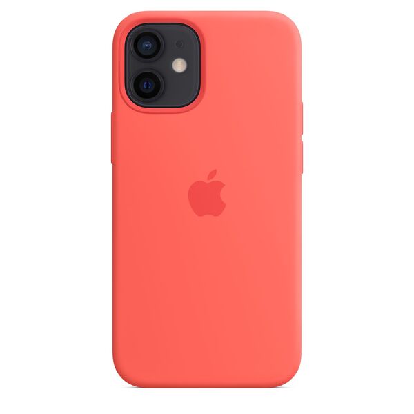 Apple iPhone 12 mini, MagSafe - silicone case, Pink Citrus