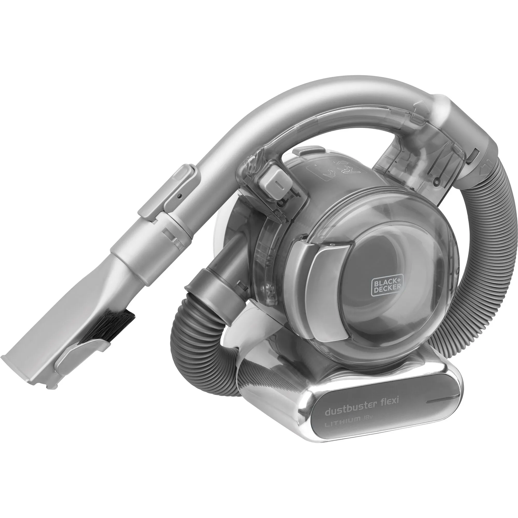 BLACK+DECKER PD1820L-QW 18V -k&auml;sik&auml;ytt&ouml;inen imuri, kromi