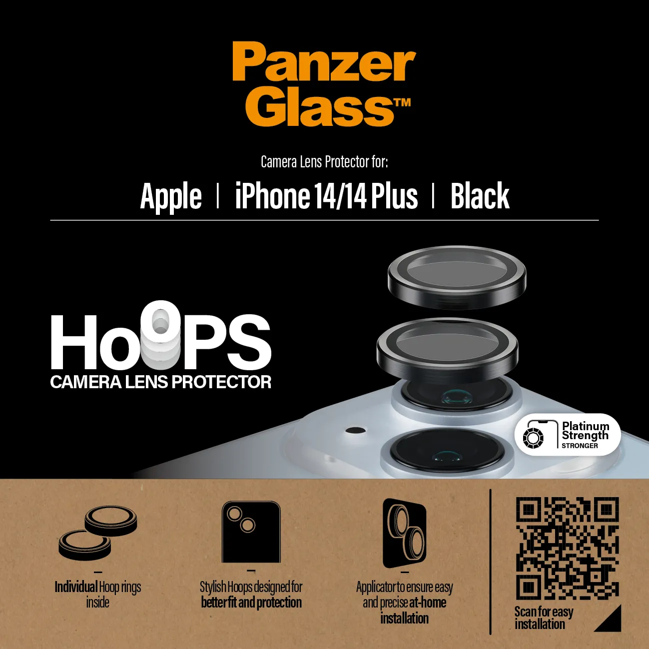 PanzerGlass Hoops, iPhone 14 / 14 Plus - Camera Lens Protector