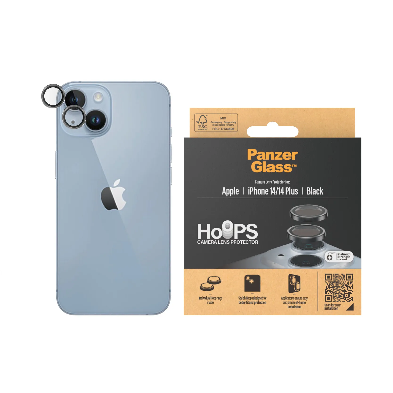 PanzerGlass Hoops, iPhone 14 / 14 Plus - Camera Lens Protector
