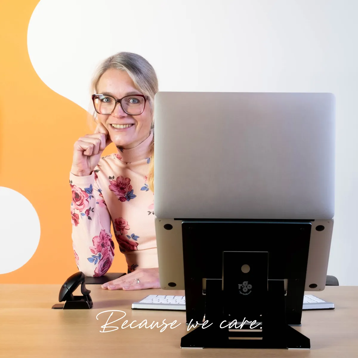 R-Go Riser Document Laptop stand Black