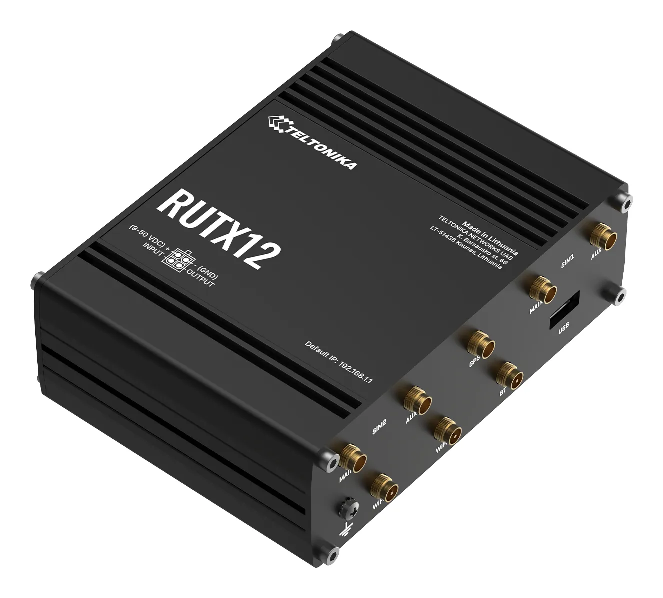 Teltonika Networks RUTX12 - Cellular network router, Black