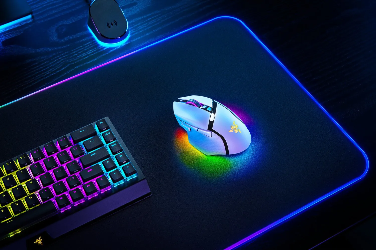 Razer Basilisk V3 Pro - tr&aring;dl&ouml;s spelmus, vit