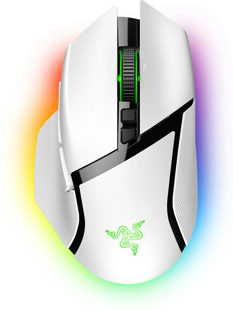 Razer Basilisk V3 Pro - tr&aring;dl&ouml;s spelmus, vit