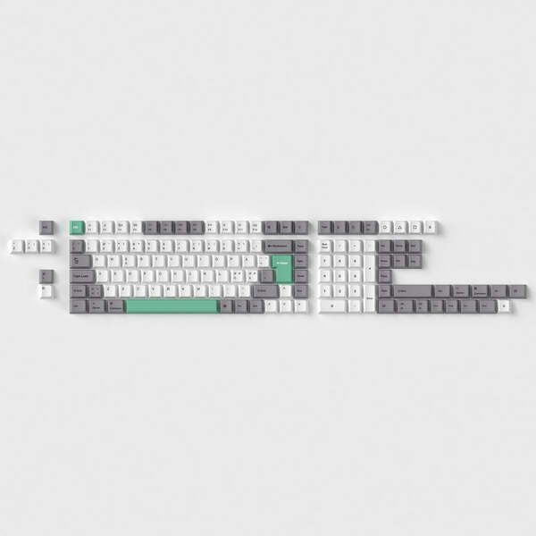Keychron T65 ISO Nordic PBT Keycap Set - Gray, White, Mint