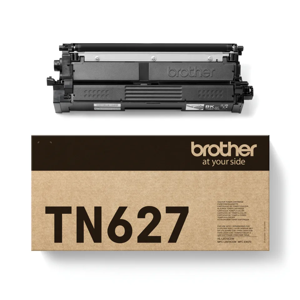 Brother TN-627BK Ultra High Yield lasertoner, svart