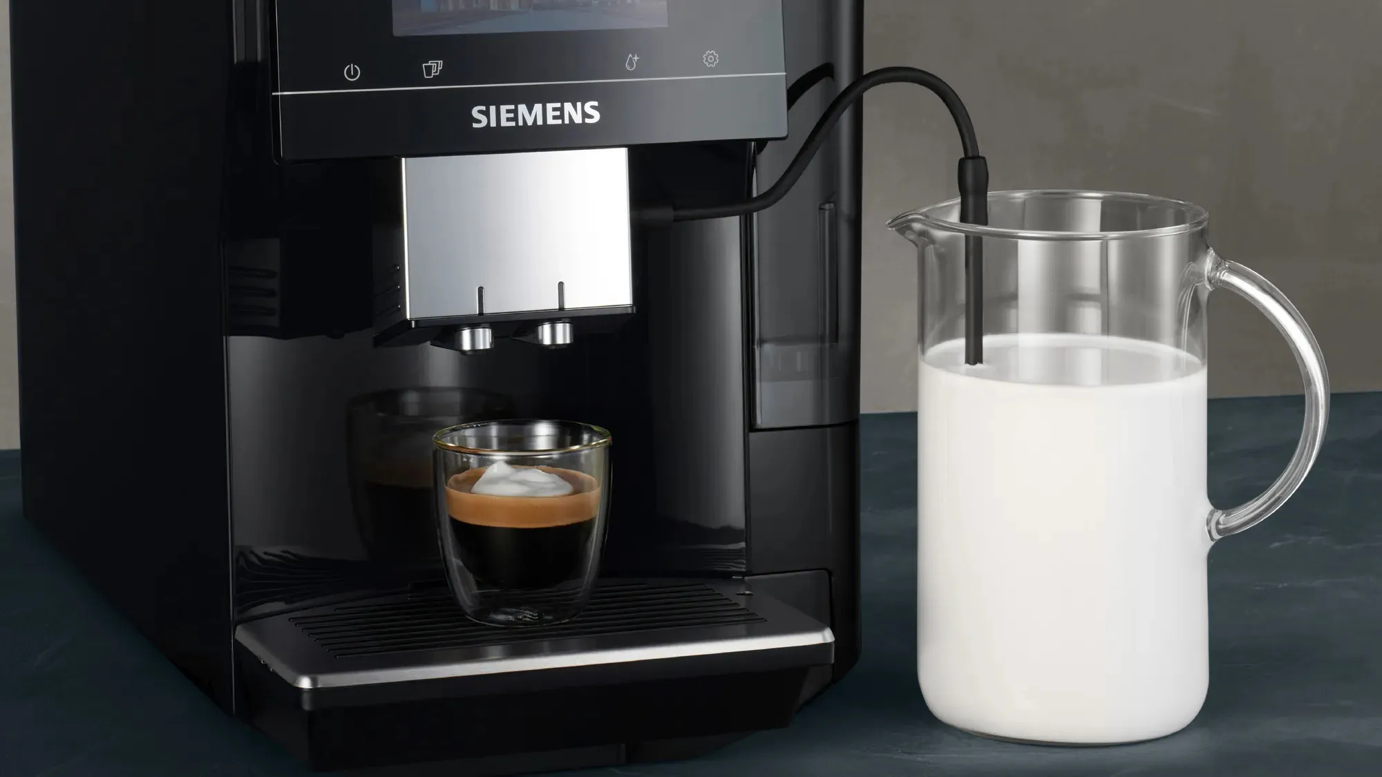 Siemens TP703R09 EQ700 Classic - espressomaskin, Svart