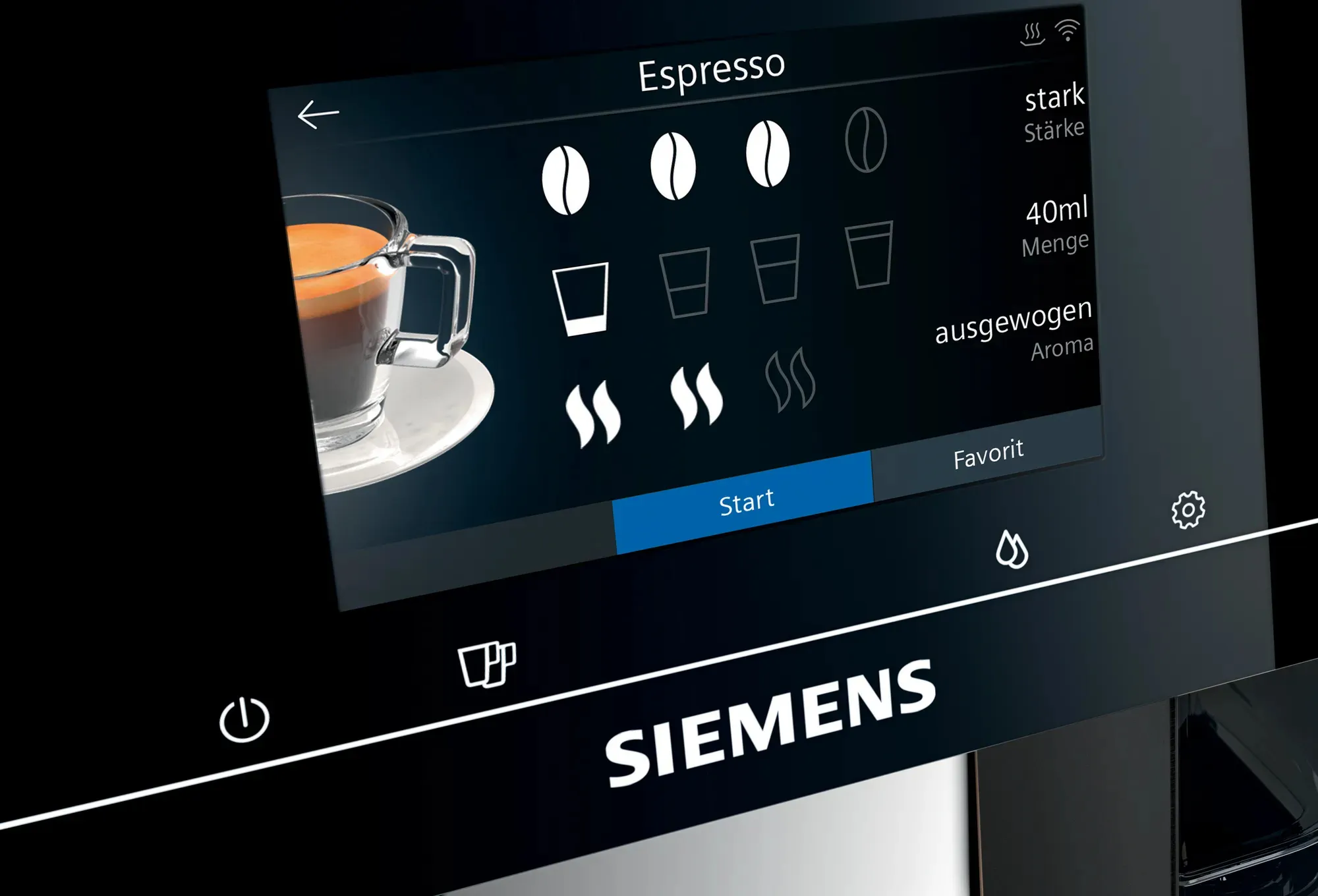 Siemens TP703R09 EQ700 Classic - espressomaskin, Svart